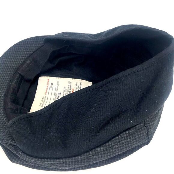 Tilly Endurables Gray Blue Plaid Newboy Peaky Blinders Fleece Earflap Cap - Picture 13 of 14